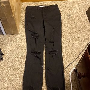 SO black ripped jeans, only been worn once